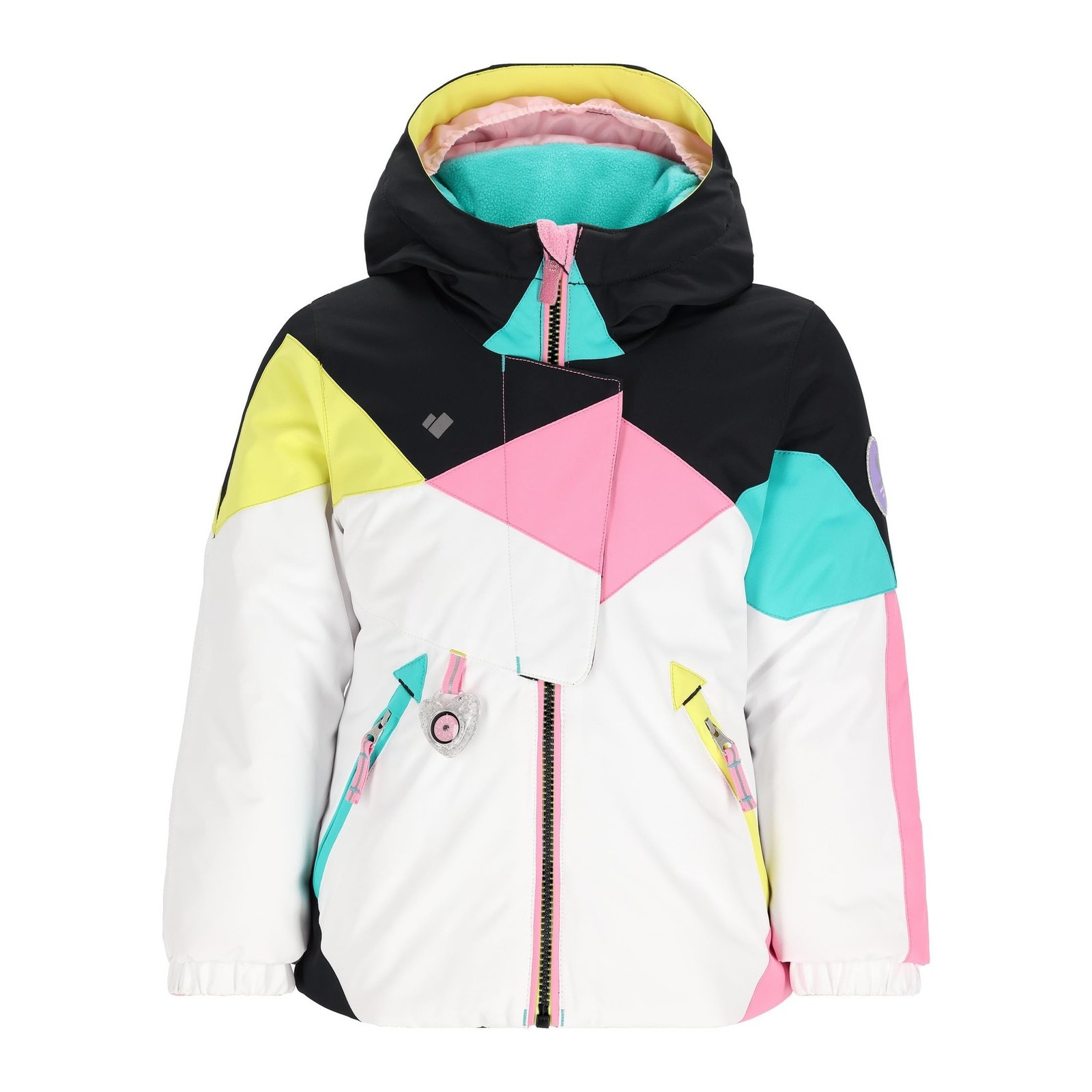 Obermeyer Girl's Lissa Jacket (Toddler/Little Kids/Big Kids) White 6 Little Kid